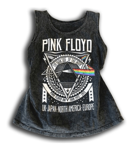 Musculosa Pink Floyd Clasica De Algodon Nevada Lupe Store