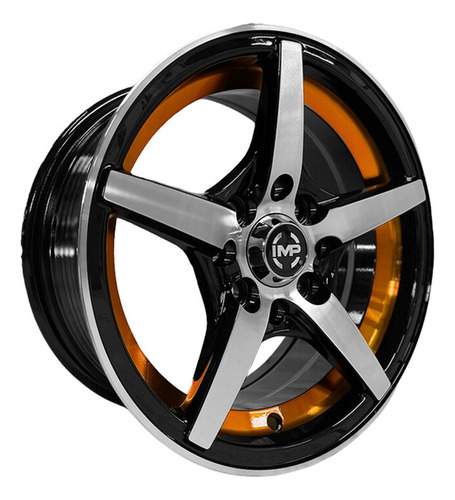 Paquete 4 Rines 13 8x100/114.3 Bmf Orange Matiz Tsuru