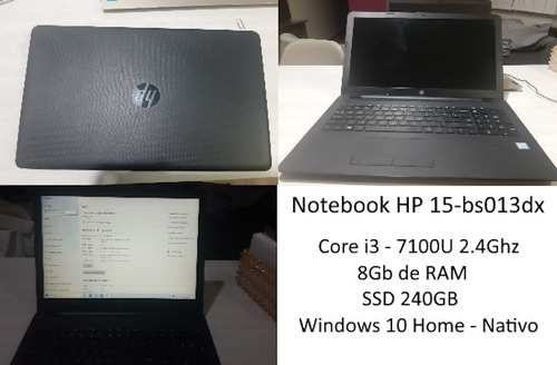 Notebook Hp 15-bs013dx