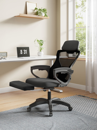 Silla De Oficina Ejecutiva Gamer Con Reposa Pie Reclinable