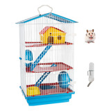 Gaiola Hamster Roedor 3 Andares Grande Completa Casa Viveiro