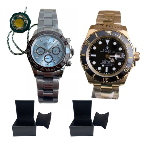 Kit 2 Relógios Rolex Daytona E Rolex Submariner Automáticos