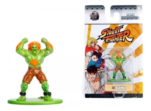 Figura Street Fighter Nano Metalfigs Blanka 100% Metal