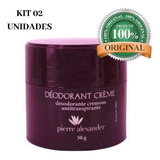 Combo 2 Desodorante Em Creme Pote Pierre Alexander 50g 