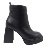 Botin Negro Plataforma Zarac