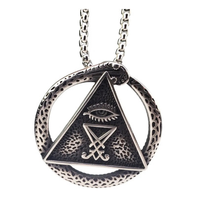 Xl Dije Sigilo De Lucifer Ojo Que Todo Lo Ve Acero Inoxida