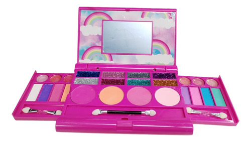 Set De Belleza Infantil Maquillaje Diseño Brillante Paleta