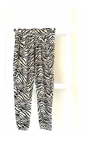 Babuchas H&m Viscosa Estampa Zebra Importado