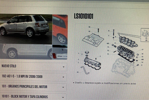Tapa De Motor O Cubre Motor Fiat Stilo Foto 4