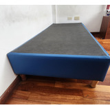 Cama Base De Sommier 1 Plaza 80×190 3 Cajones Azul