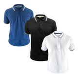 Kit 3 Camisas Camisetas Gola Polo Masculina Atacado 2023