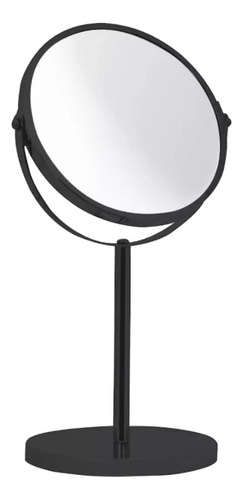 Espelho De Aumento Para Mesa Maquiagem Dupla Face Gira 360º