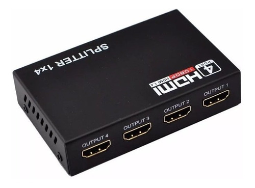 Splitter 1x4 Para Multiplicar Señal Hdmi Full Hd Ver 1.4 3d.