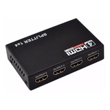 Splitter 1x4 Para Multiplicar Señal Hdmi Full Hd Ver 1.4 3d.