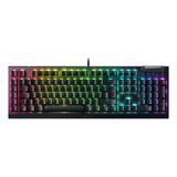 Teclado Gamer Blackwidow V4 X - Yellow Switch - Us Layout Color Del Teclado Negro