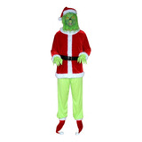 Navidad, Monstruo De Piel Verde Traje De Cosplay De Grinch