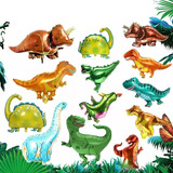 25 Globos Decorativos De Metal Con Forma De Dinosaurio Para