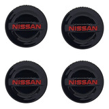 4 Centros Tapa Rin Para Nissan 54mm Sentra Versa Kiks Altima