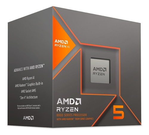 Procesador Amd Ryzen 5 8600g 4.3 Ghz 6 Núcleos Radeon 760m 