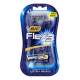 Barbeador Bic Flex 3 Descartável 4 Un