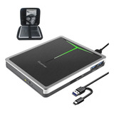 Guamar Unidad Externa De Cd Y Dvd, Usb 3.0 Usb-c Cd/dvd+/-r.