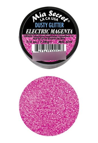 Alpha Glitter Suelto Electric Magenta Mia Secret 7gr