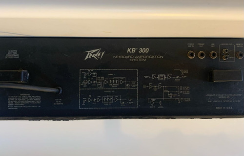 Painel Amplificador 150w Kb 300 Peavey - Aproveitar Peças