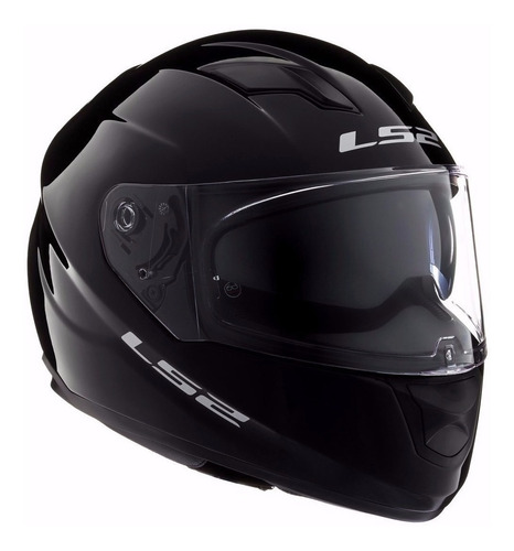 Casco Moto Integral Ls2 320 Stream Negro Full En Devotobikes