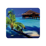 Mouse Pad Playa Mar Cabaña Viaje Personzalizado Diseño 701