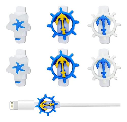 Protector De Cable De Cargador Ocean Para iPhone iPad Cable