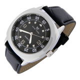 Reloj New York Hombre Ny032 Metalico Malla Cuero Sintético