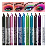 Delineadores - Ascoka 10 Colors Eyeliner Pen Set, Eye Shadow