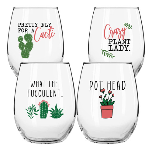 Regalos De Vino De Cactus Y Plantas Suculentas Para Mujer, J