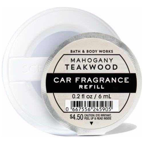 Mahogany Teakwood Car Fragrance Refil  Bath Body Works