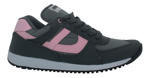 Tenis Mujer Panam Jogger Gris Rosa - Original