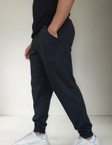 Calça Moletom Jogger Masculina Slim Inverno Plus Size | MercadoLivre