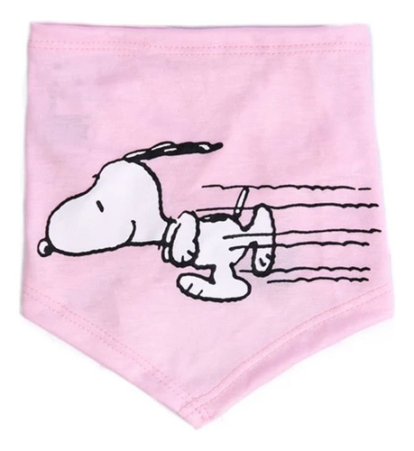 Bandana Para Cães Snoopy Rosa Zooz Pets Tamanho P 20x63cm