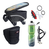 Bolsa Porta Celular Bike+bolsaselim+lanterna+garrafa+suporte