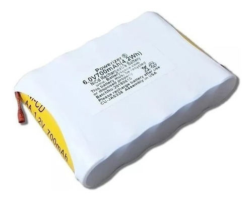 Bateria 6v 700mah Aa Ni-cd 2 Terminais Recarregável - Oferta