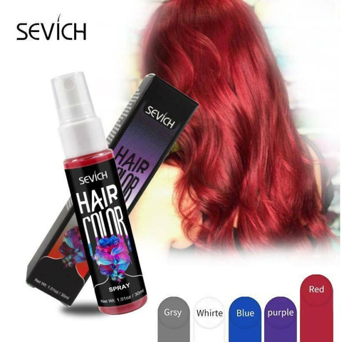 Spray Tinte Temporal De Cabello 5 Coloes Instantaneo