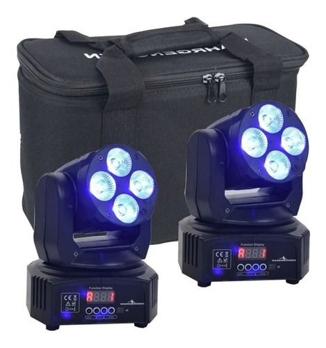 Par Cabeza Movil Wash Led Dj Robotica Luces Dmx Con Bolsa