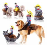 Roupa Fantasia Pet Shop Para Cães E Gatos Cowboy