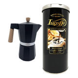 Pack Café Lucaffe Breakfast 500g + Cafetera Italiana 3 Tazas