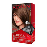 Kit Tintura Revlon  Colorsilk Beautiful Color Tono 41 Castaño Medio Para Cabello