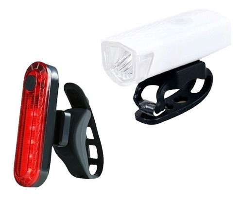 Kit Luces Trasera Y Delantera Para Bicicleta Recargables Led