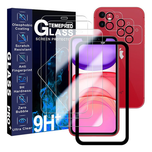 Jcjcly Paquete De 3+3+1 Protector De Pantalla Para iPhone 11