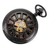 Wenshida Antique Skeleton Mecanico Reloj De Bolsillo Hombres