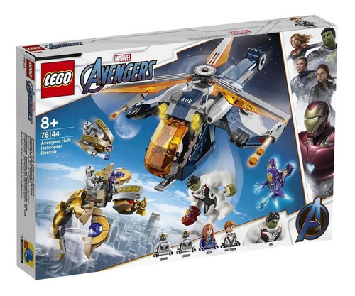 Lego Super Heroes Marvel Helicóptero Vingadores Hulk 76144