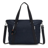 Kipling Skyler Tote Bag True Blue Tonal 100% Original