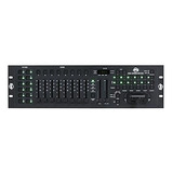 Mezclador Dmx-384 Con 12 Programas De Chase Y 8 Faders